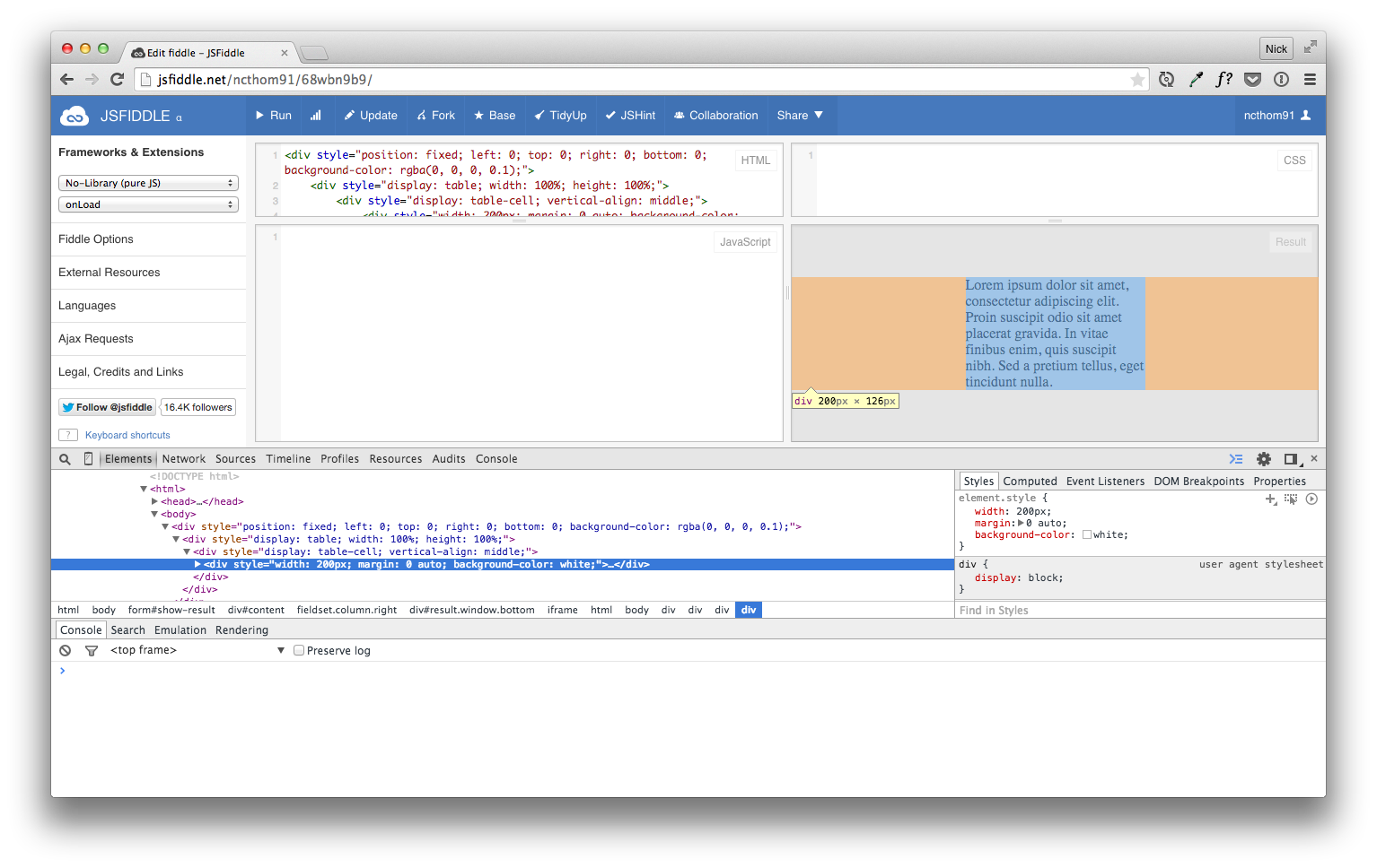 Modal abstraction demonstration